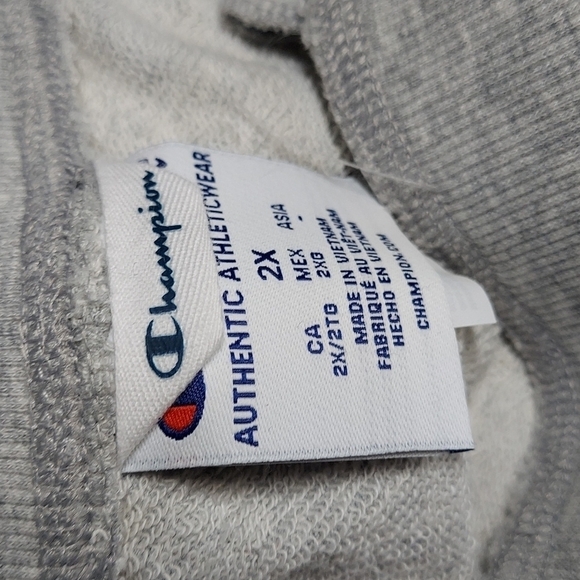New With Tags Champion Grey Sweatpants with drawstrings Size 2X - Picture 3 of 11